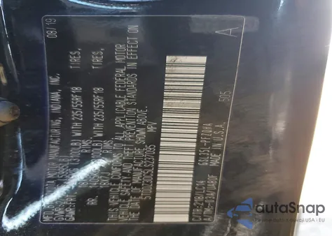 2020 Toyota Sienna Xle z USA, uszkodzony, nr VIN 5TDDZ3DC5LS237095